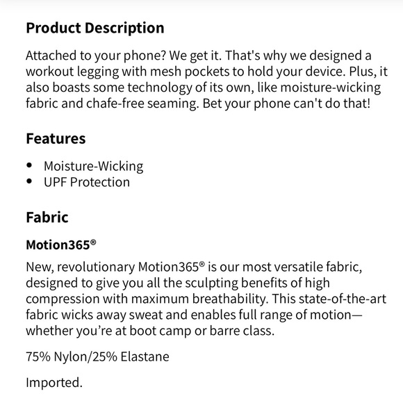 Fabletics Trinity Motion365+ High-Waisted Legging XL Short - Picture 5 of 5